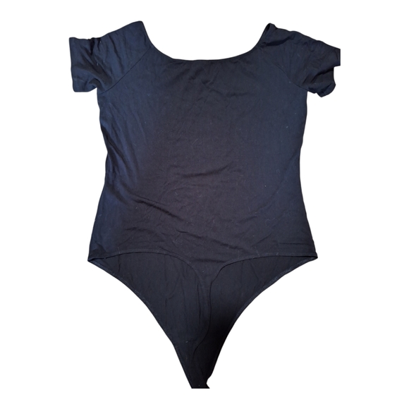 🐞 Asos Black Short Sleeve Body Suit - Size 14 - Picture 3 of 7